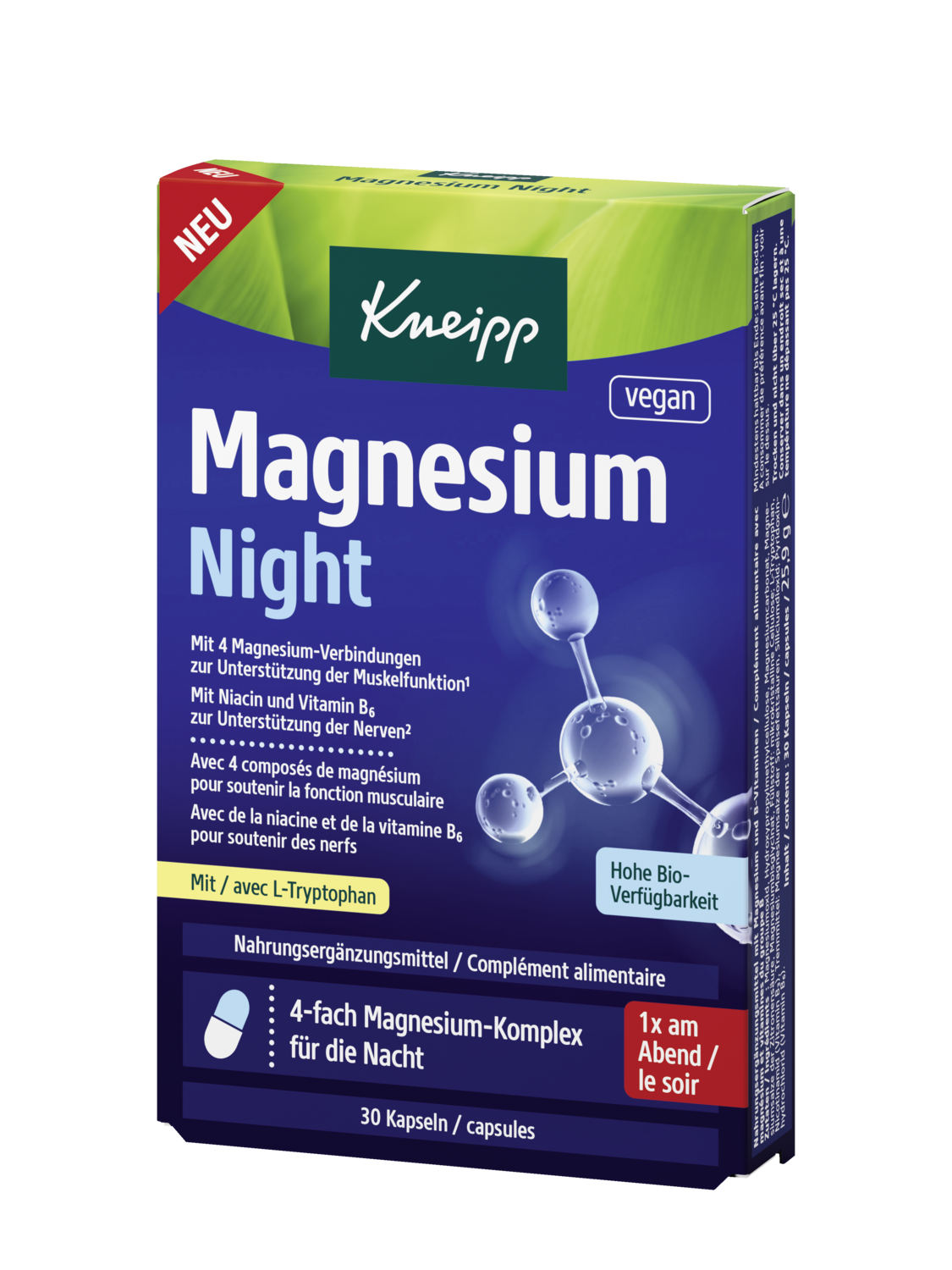 Magn&eacute;sium nuit - Vue de face