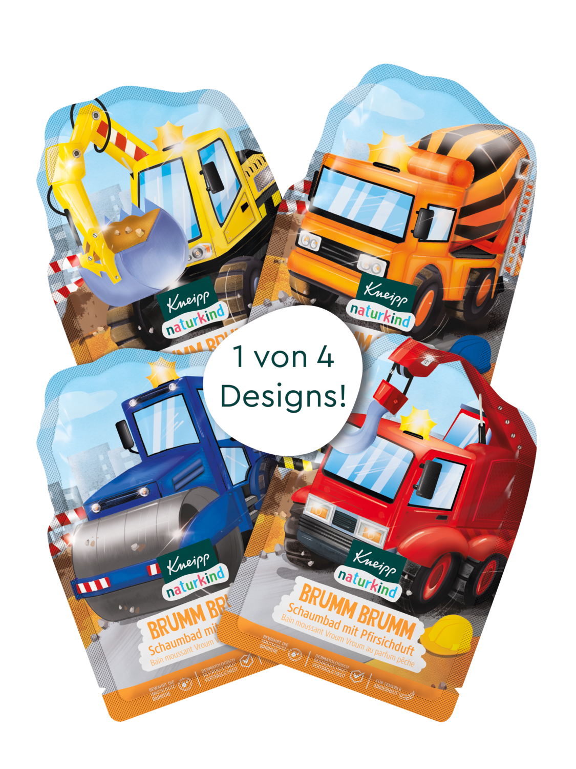 naturkind Bain moussant Vroum Vroum - Vue de face