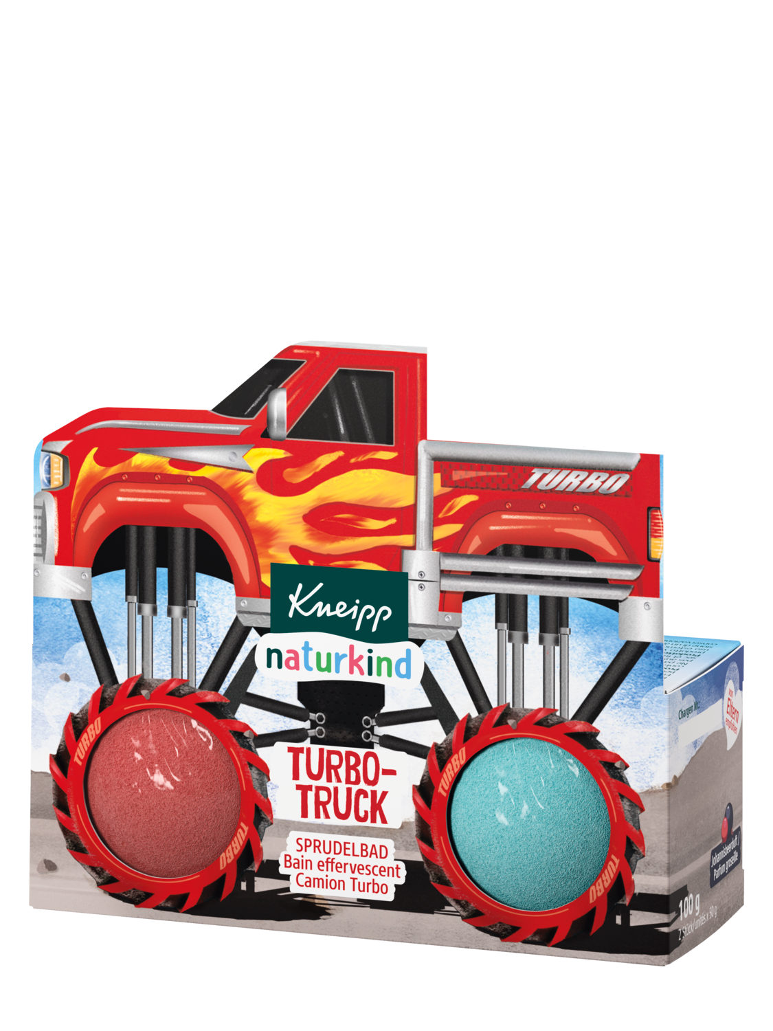 naturkind Bain effervescent Camion Turbo - Vue de face