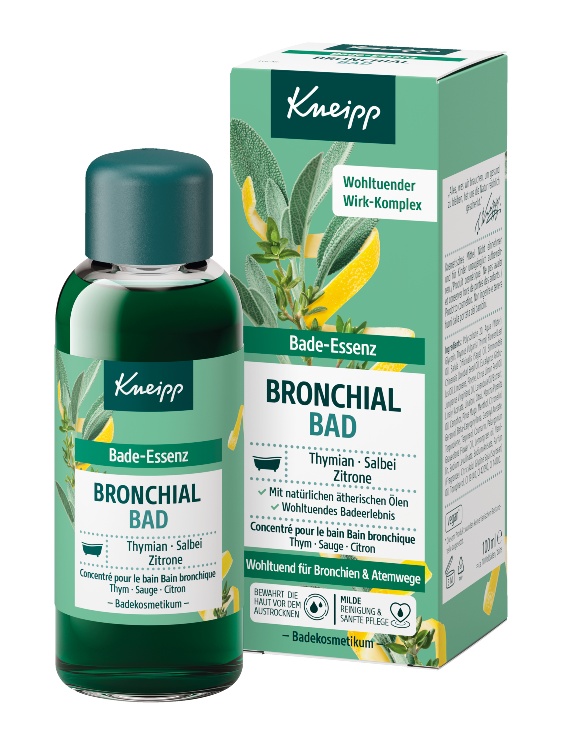 Concentr&eacute; pour le bain Bain bronchique - Vue de face