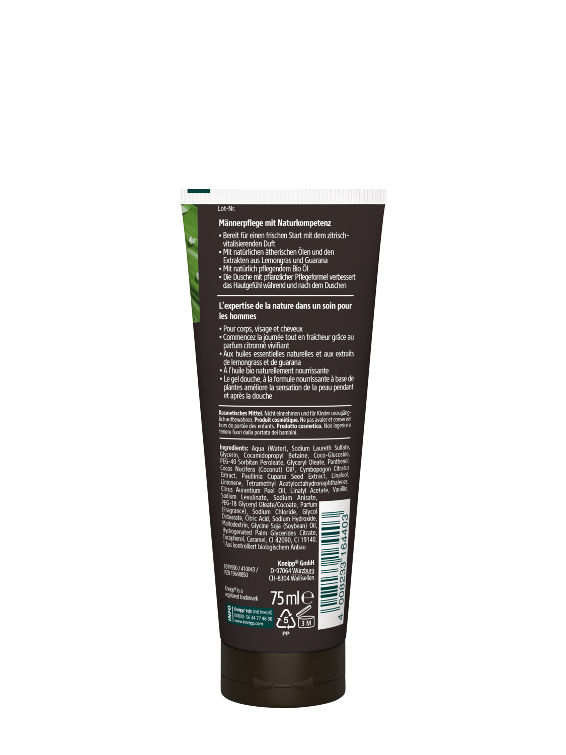 Shampooing-Douche D&eacute;marrage R&eacute;ussi Mini - Vue de dos