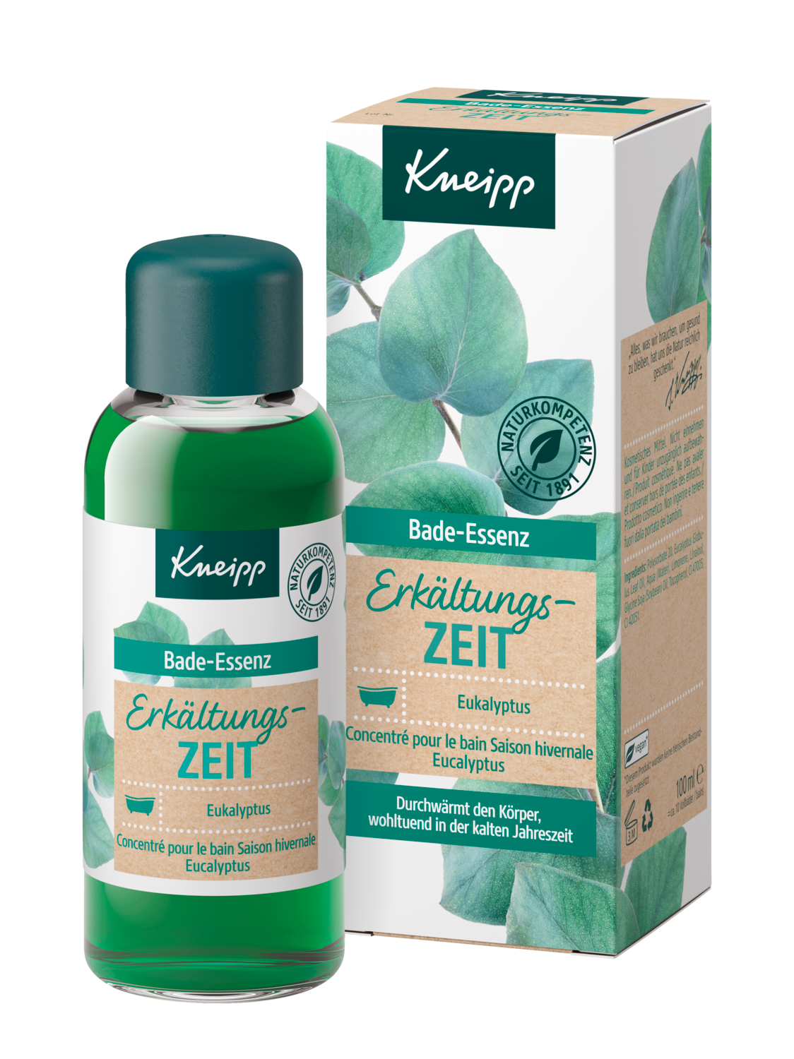 Concentr&eacute; pour le bain Saison hivernale - Vue de face