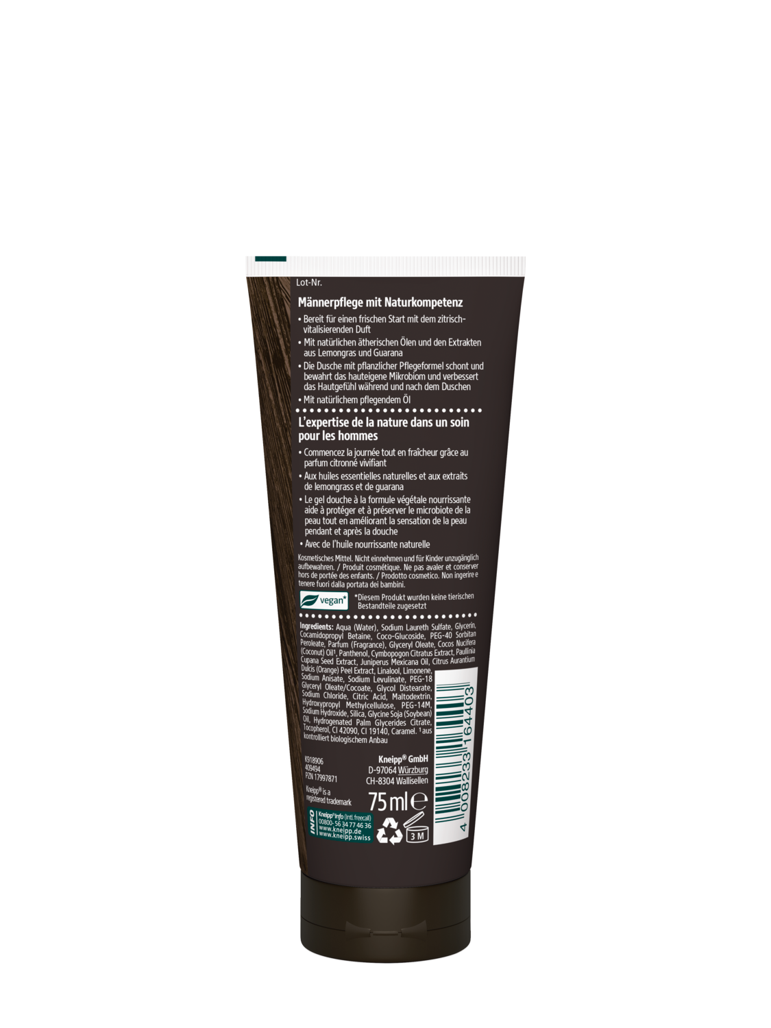 Shampooing-Douche D&eacute;marrage R&eacute;ussi Mini - Vue de dos