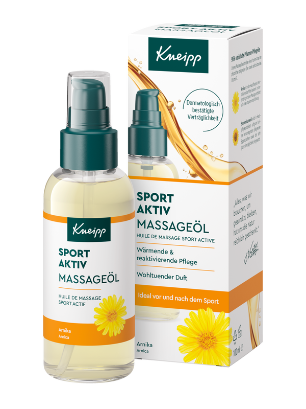Huile de massage sport active