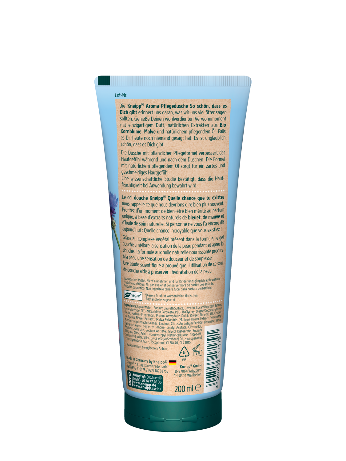 Douche Quelle chance que tu existes - Vue de dos