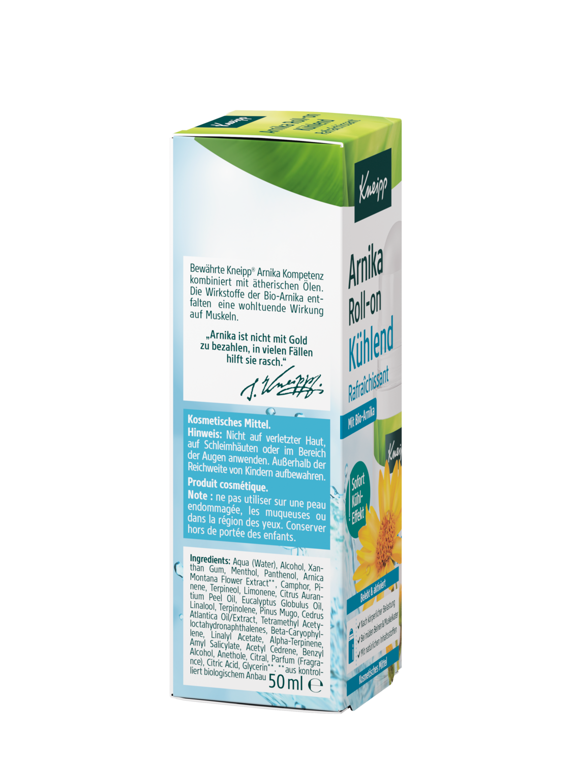 Arnika Roll-on Rafra&icirc;chissant - Vue de droite