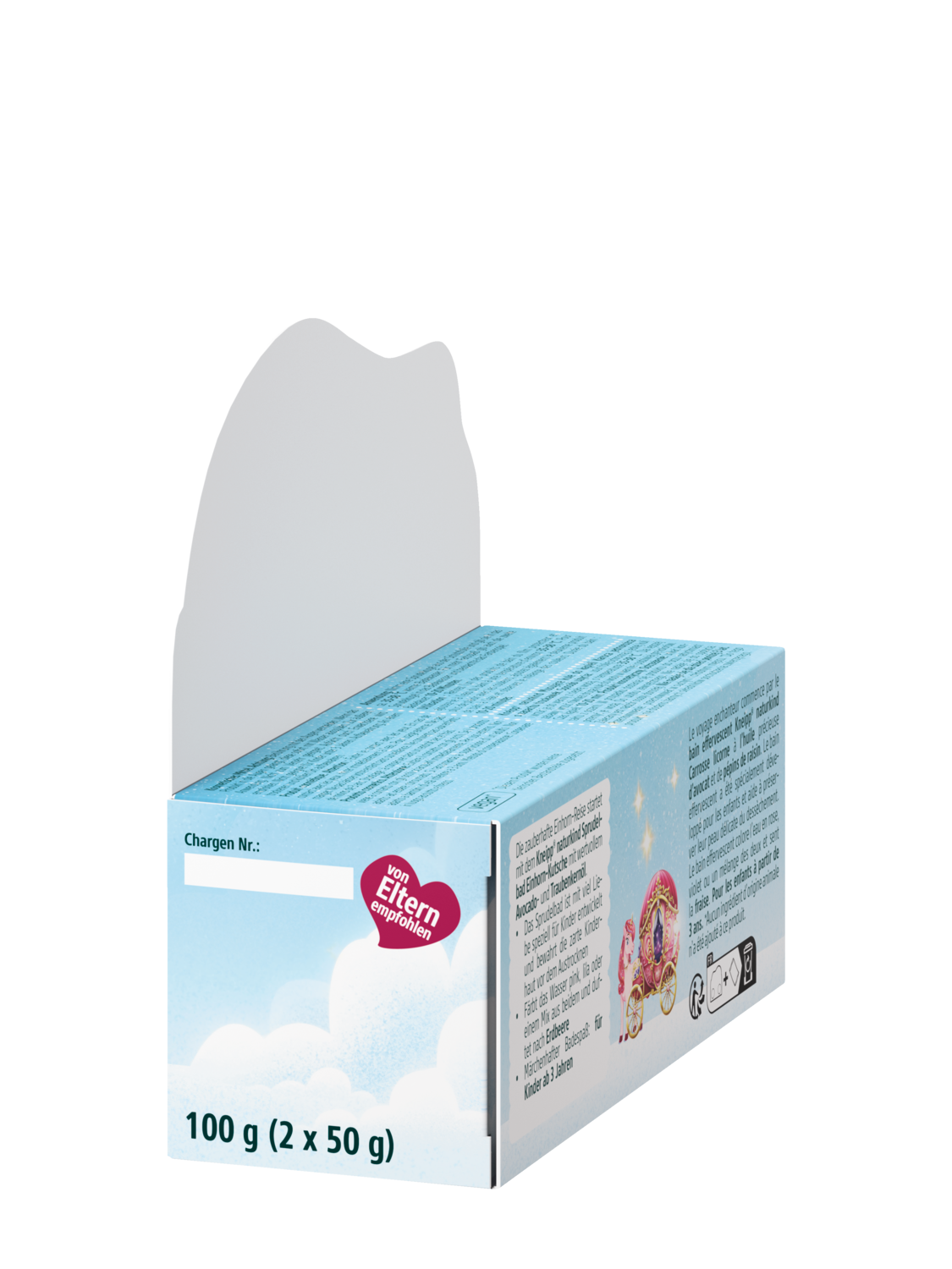 naturkind Bain effervescent Carrosse licorne - Vue de gauche