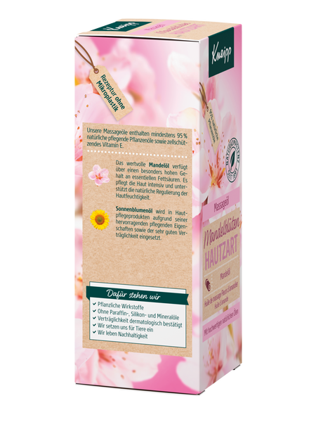 Huile de massage Fleurs damandier - Vue de droite