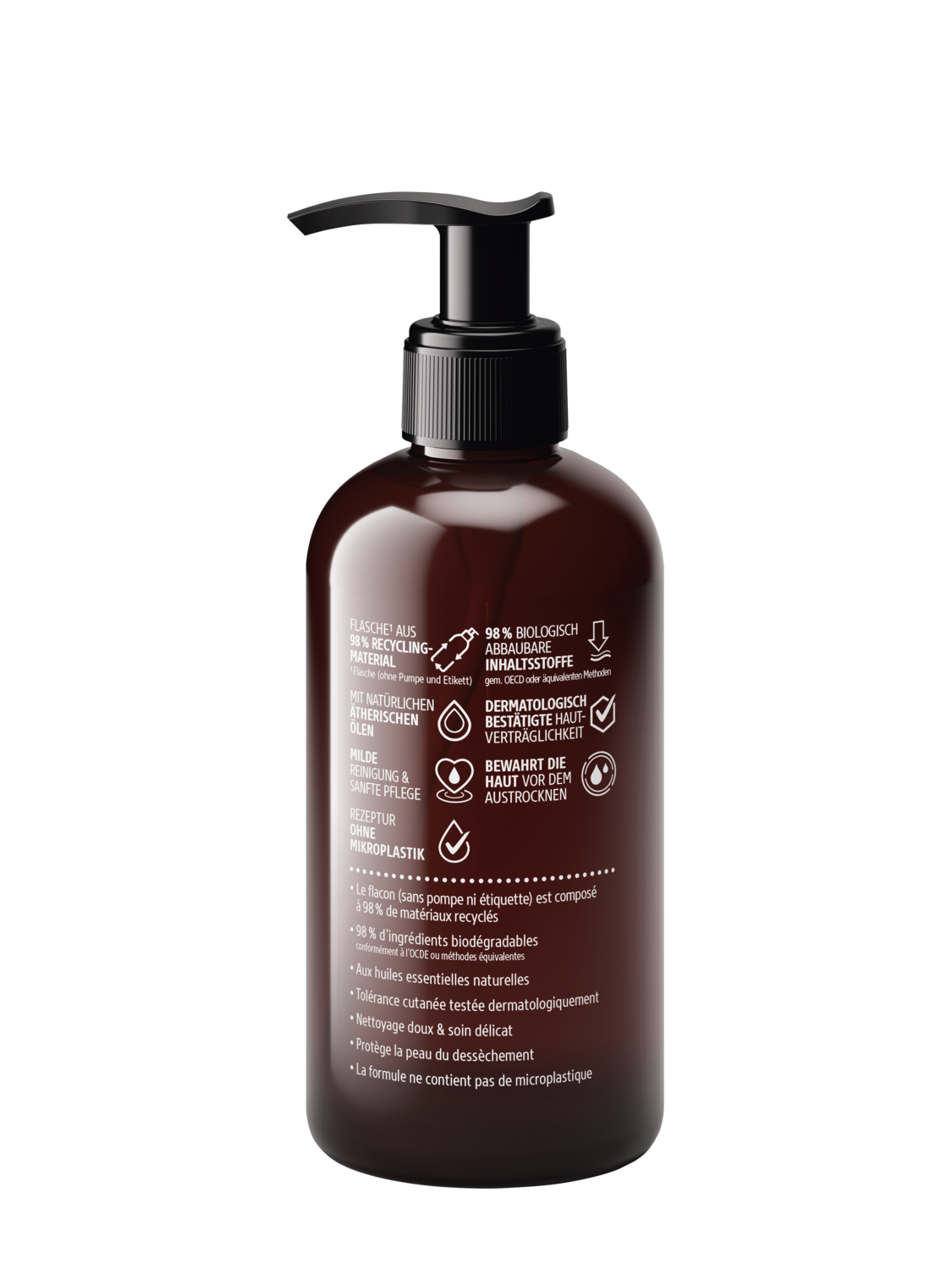 Gel lavant soin aromatique pour les mains Citron - Vue de dos