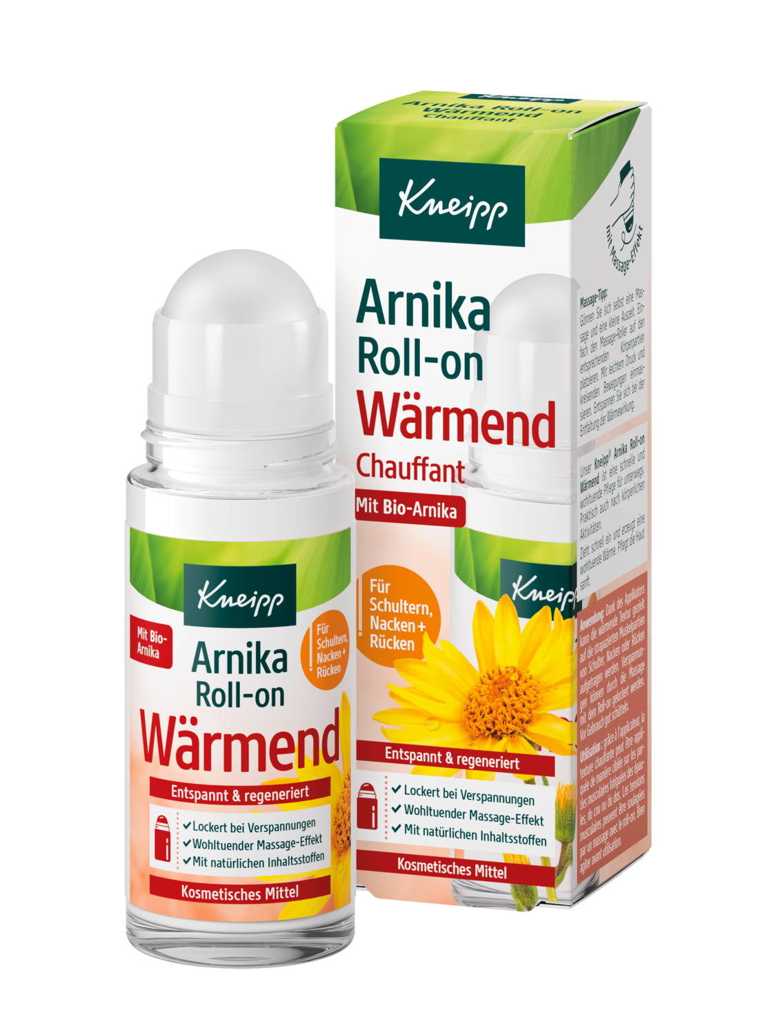 Arnika Roll-on Chauffant - Vue de face