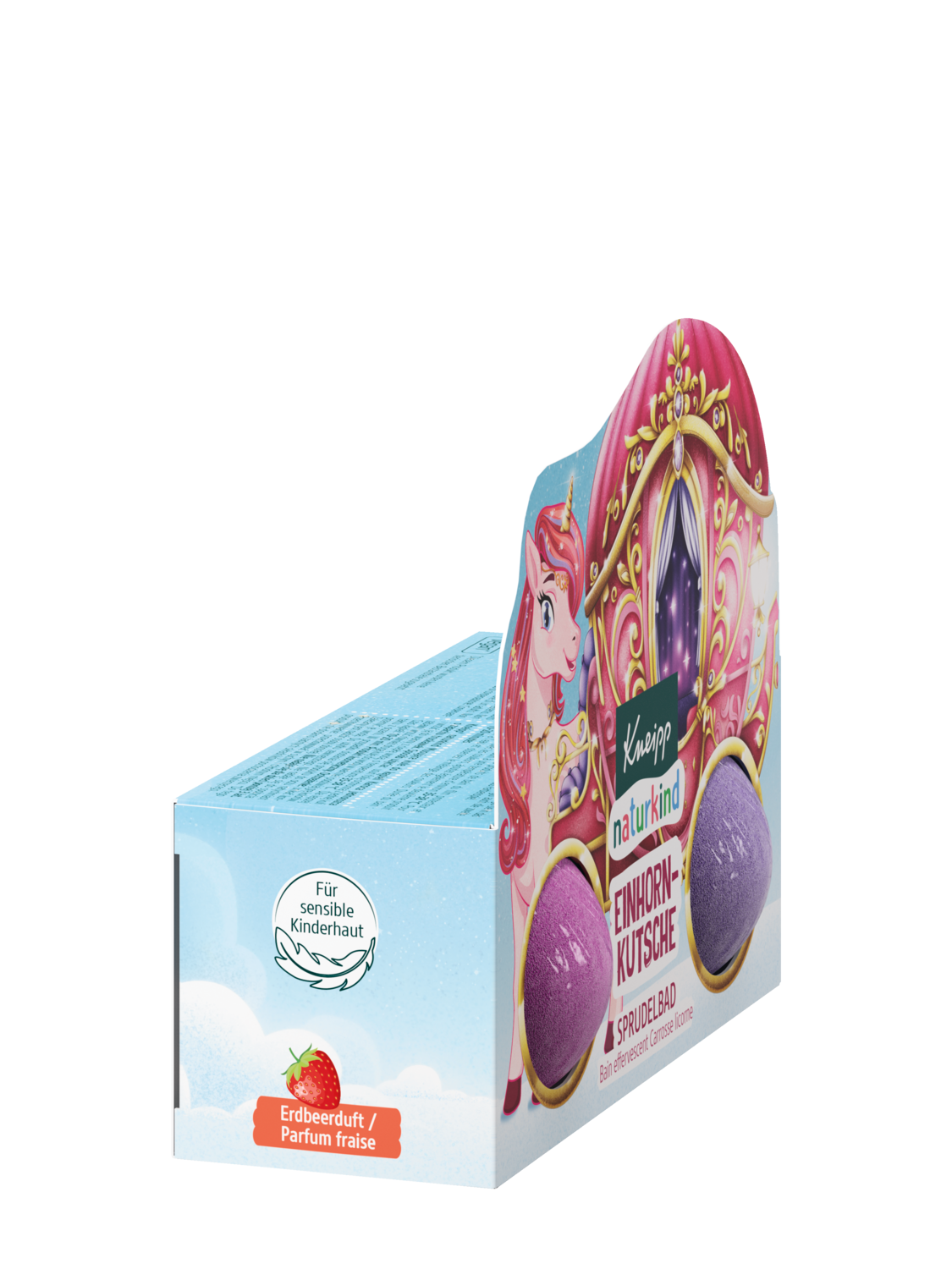 naturkind Bain effervescent Carrosse licorne - Vue de droite