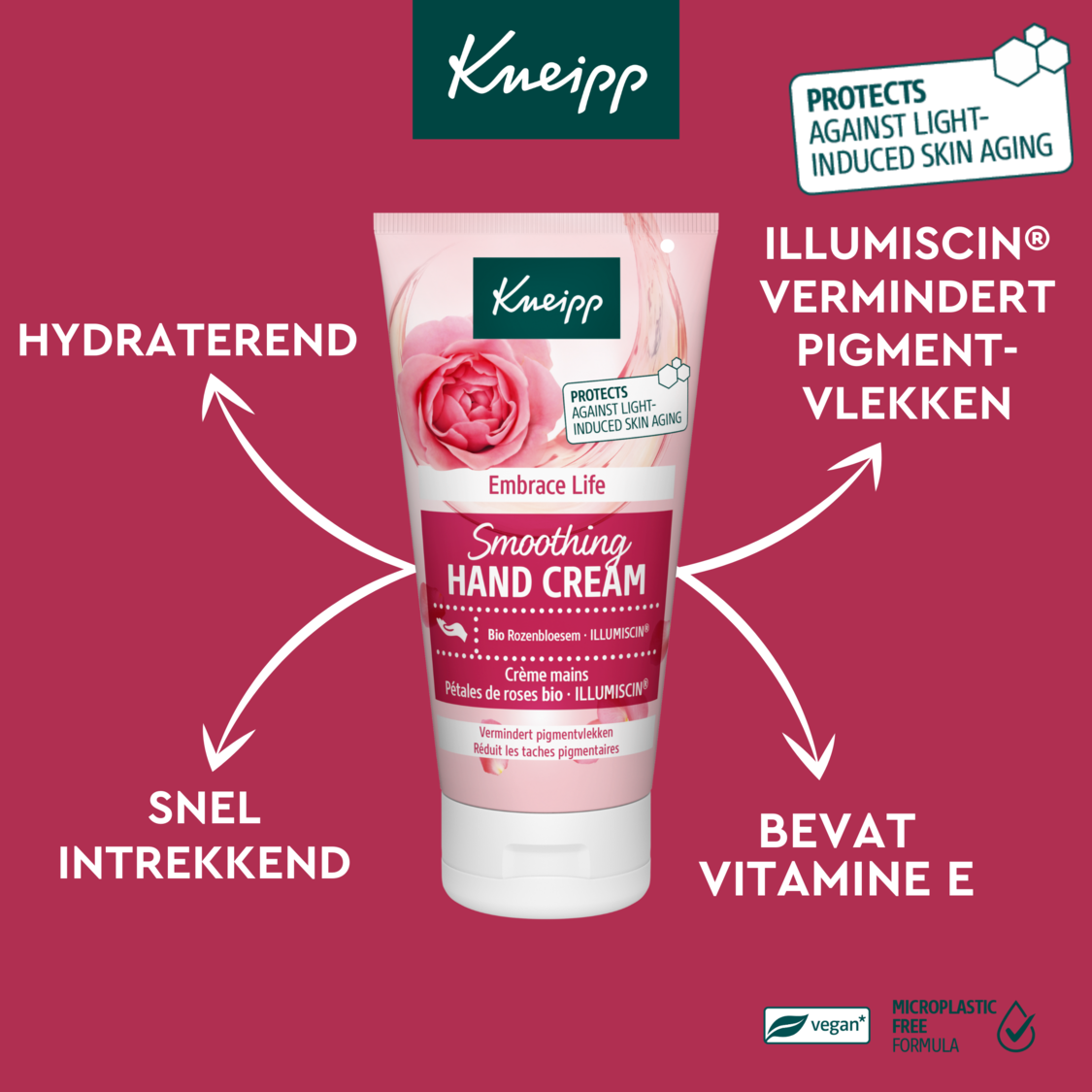 Cr&egrave;me main lissante Embrace Life - Vue de gauche