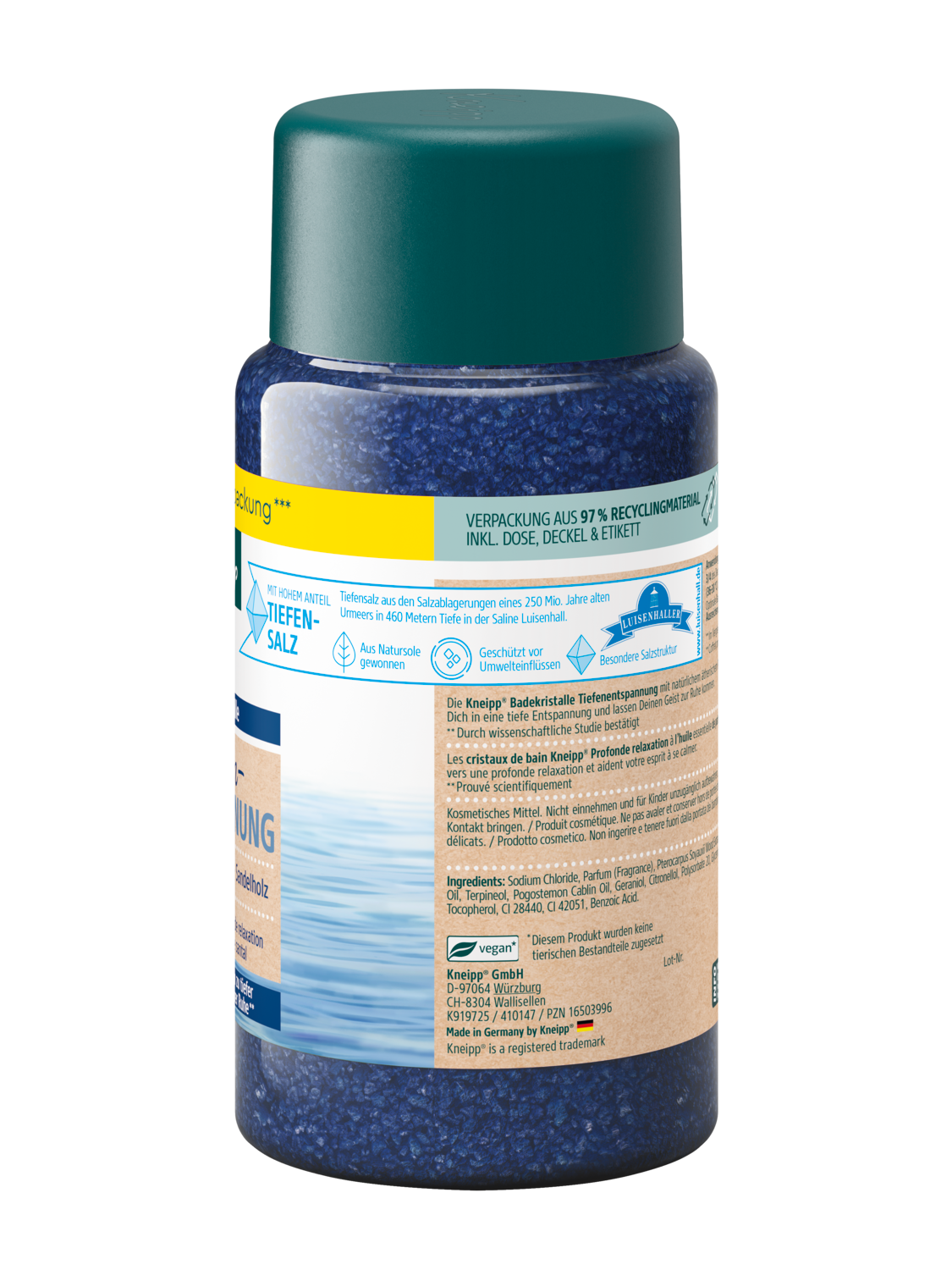 Cristaux de bain Profonde relaxation - Vue de droite