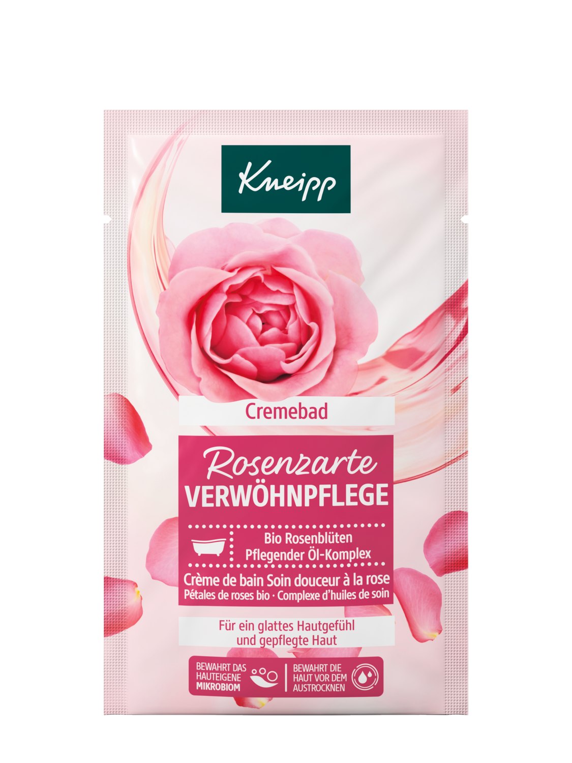 Cr&egrave;me de bain Soin douceur &agrave; la rose - Vue de face