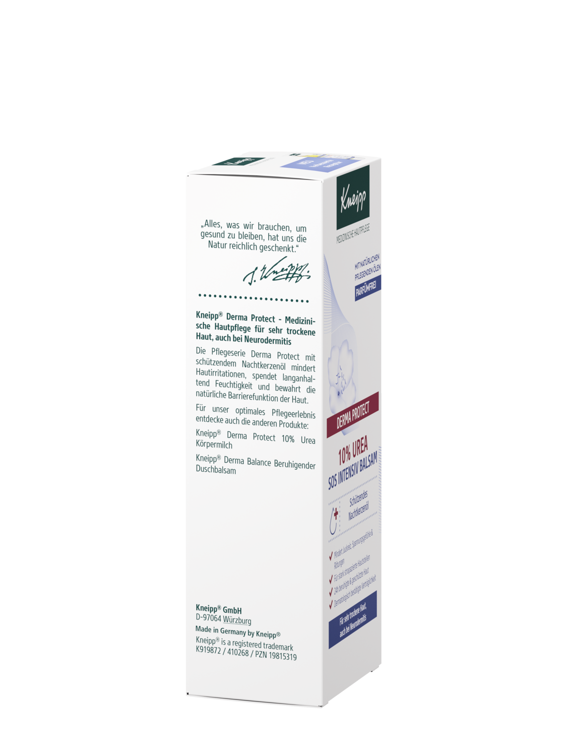 Derma Protect 10% ur&eacute;e sos baume intensif  - Vue de gauche