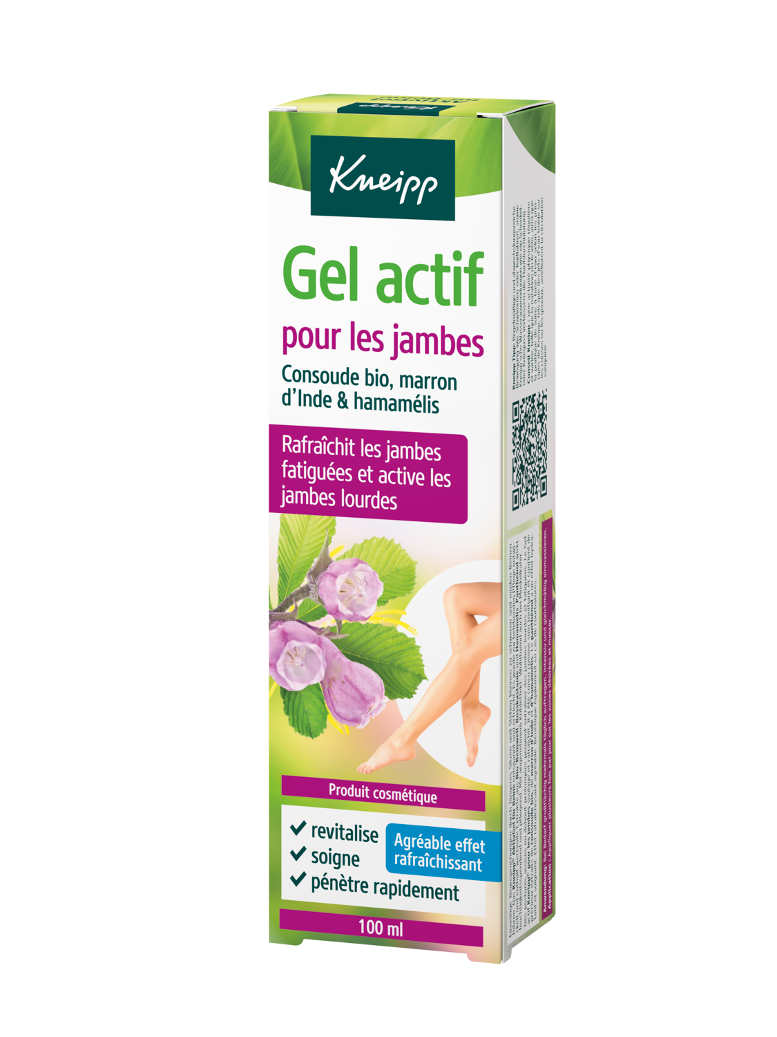 Gel actif pour les jambes - Vue de dos