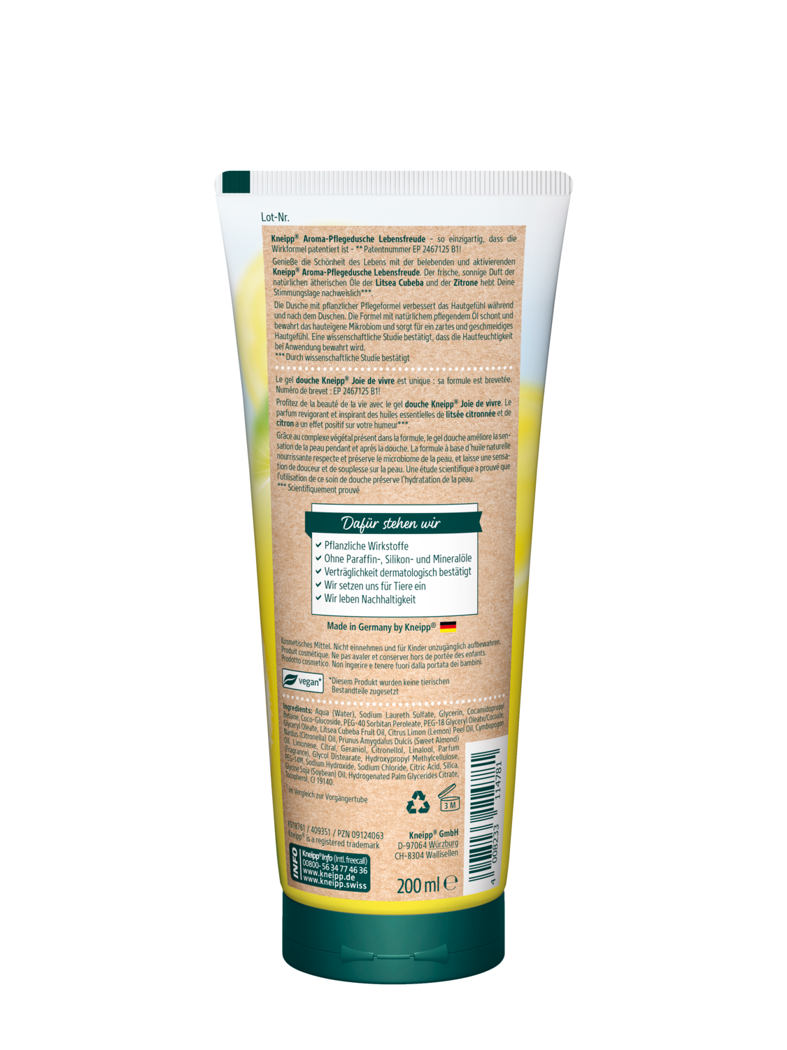 Douche Joie de vivre - Vue de dos