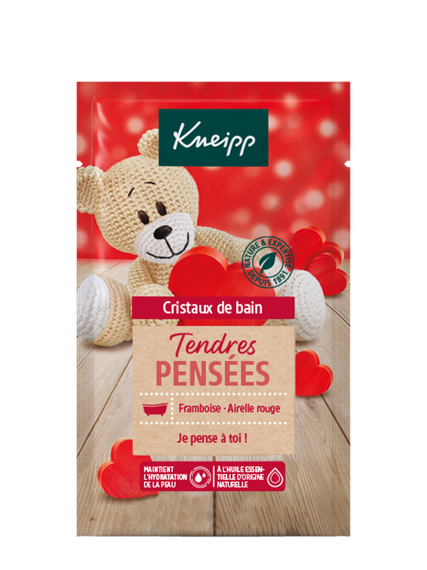 Cristaux de bain Tendres Pensées unidose
