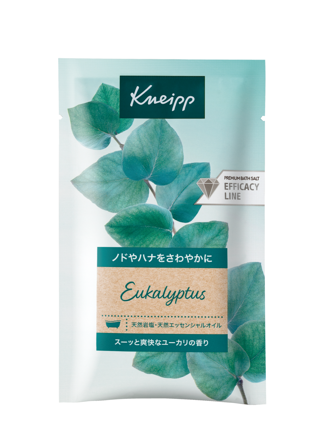 バスソルト ユーカリの香り 50g - 前面ビュー