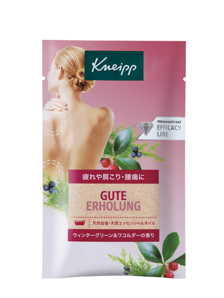 グーテエアホールング バスソルト ウィンターグリーン&ワコルダーの香り 50g - 前面ビュー