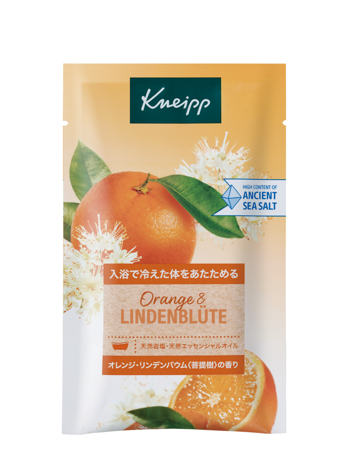 バスソルト オレンジ・リンデンバウム<菩提樹>の香り 50g - 前面ビュー