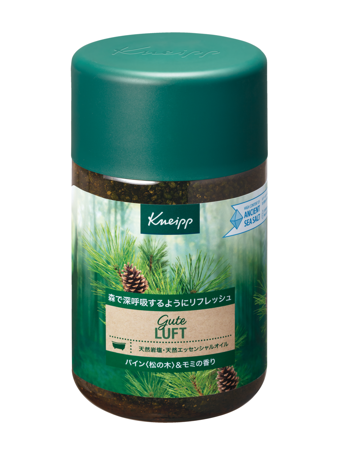 グーテルフト バスソルト パイン<松の木>＆モミの香り 850g - 前面ビュー
