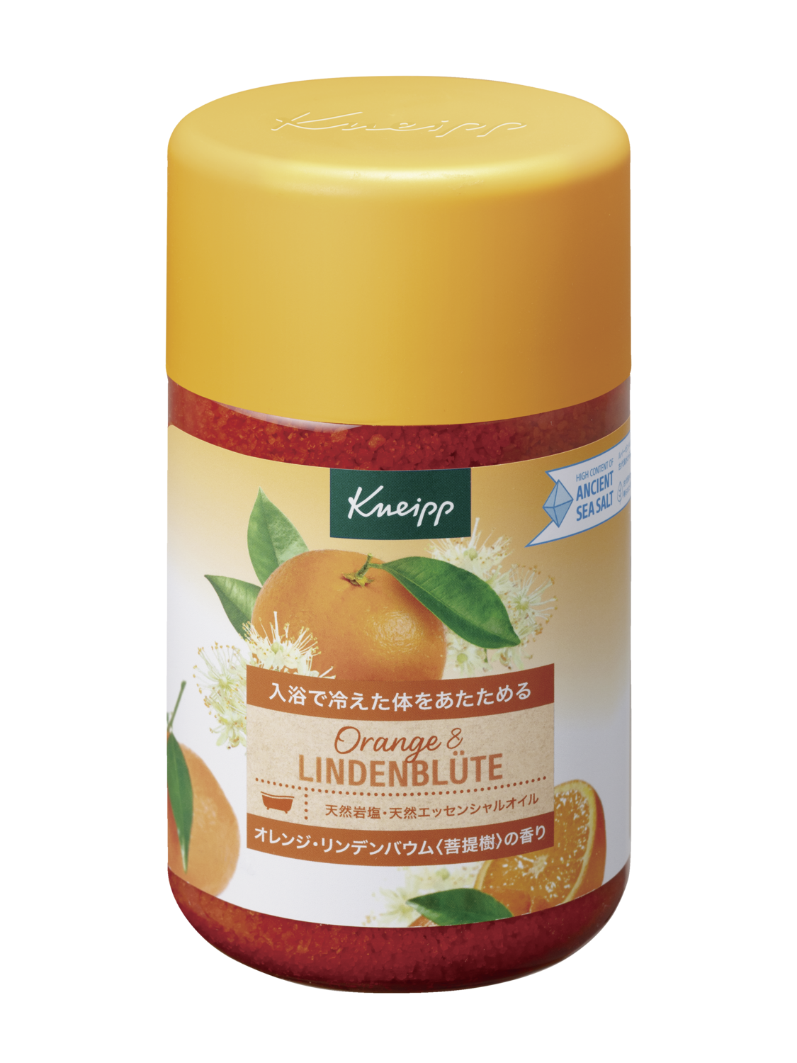 バスソルト オレンジ・リンデンバウム<菩提樹>の香り 850g - 前面ビュー