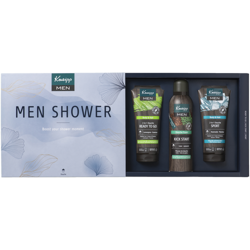 Luxe geschenkset Men Shower - Vooraanzicht