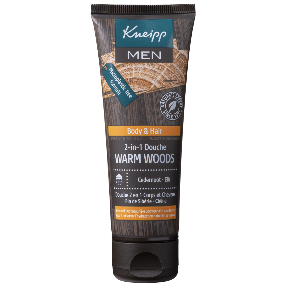 Mini 2-in-1 Men Douchegel & Shampoo Warm Woods  - Vooraanzicht