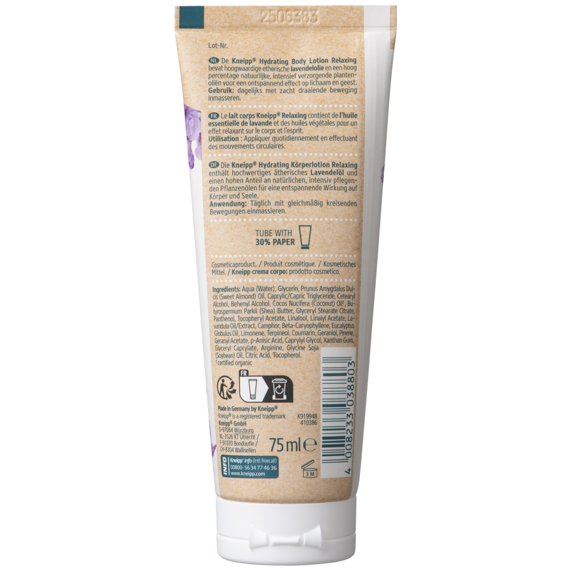 Mini Body lotion Relaxing - Achteraanzicht