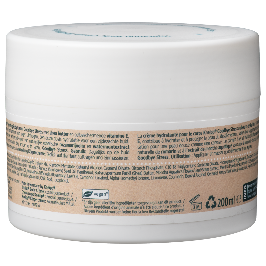 Bodycr&egrave;me Goodbye Stress - Achteraanzicht