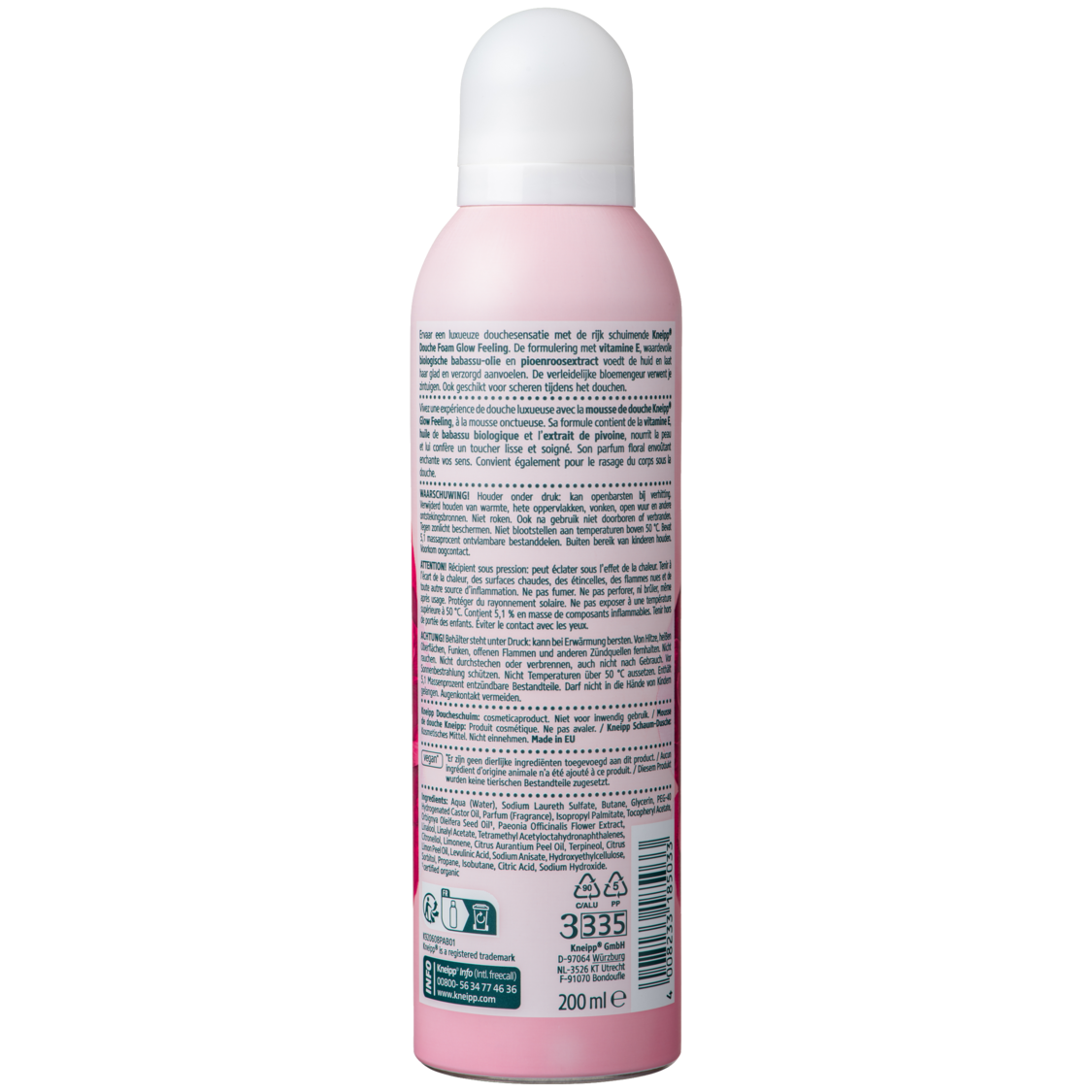 Douche foam Glow Feeling  - Achteraanzicht