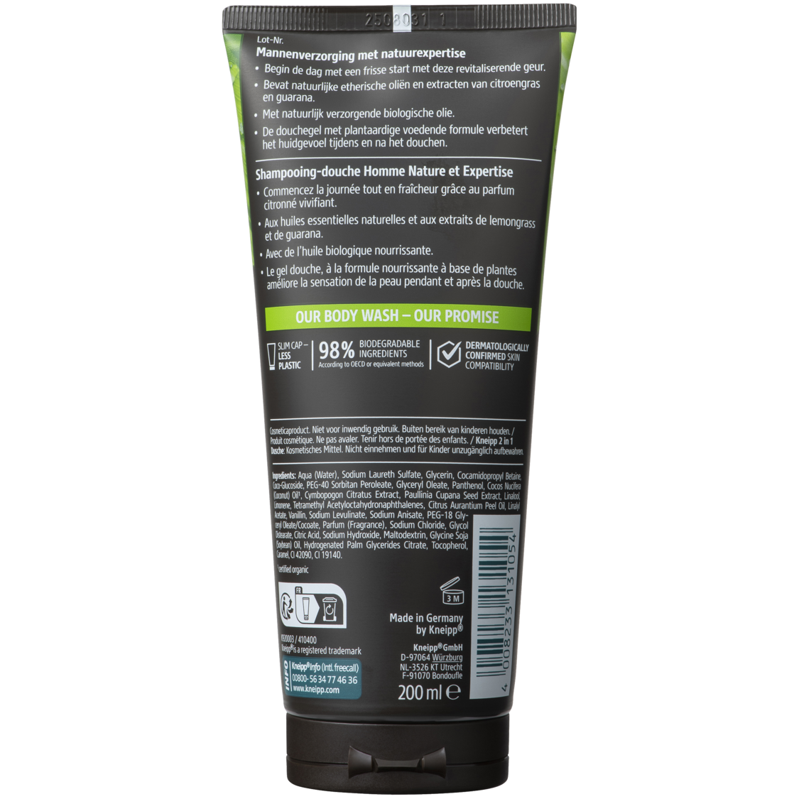 2-in-1 Men Douchegel & Shampoo Ready To Go - Achteraanzicht