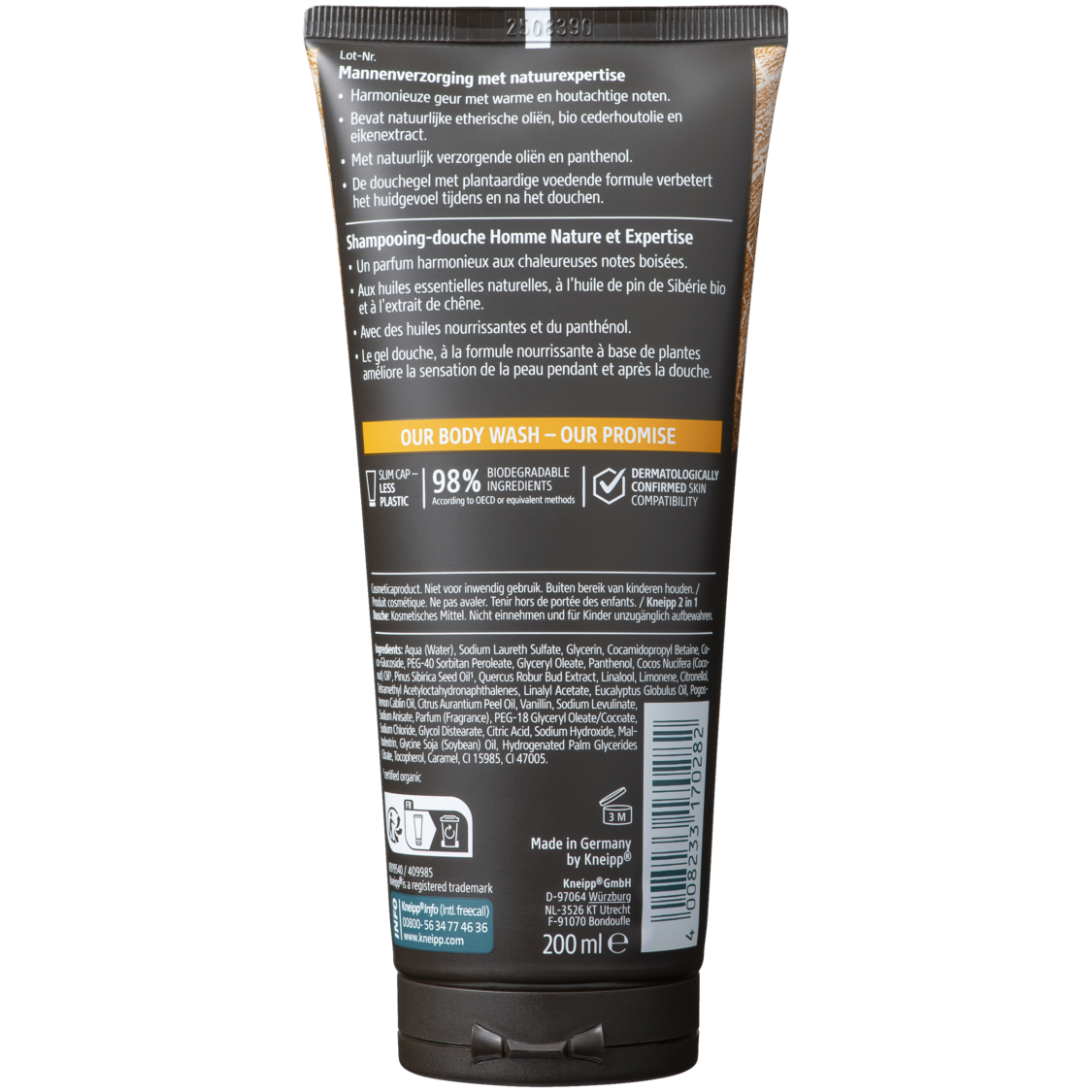 2-in-1 Douche Warm Woods - Achteraanzicht