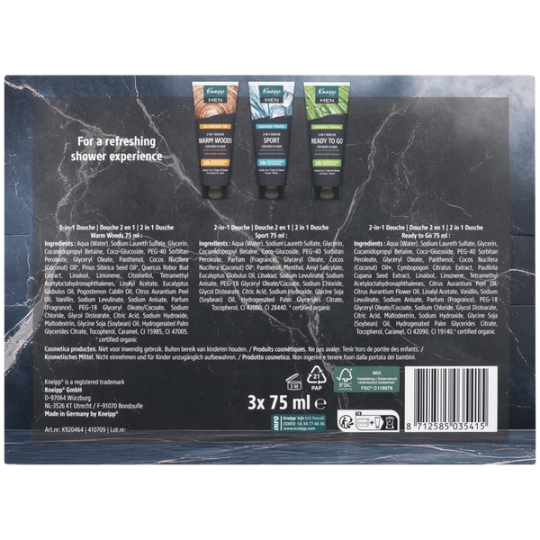 Geschenkset Men Shower Favourites