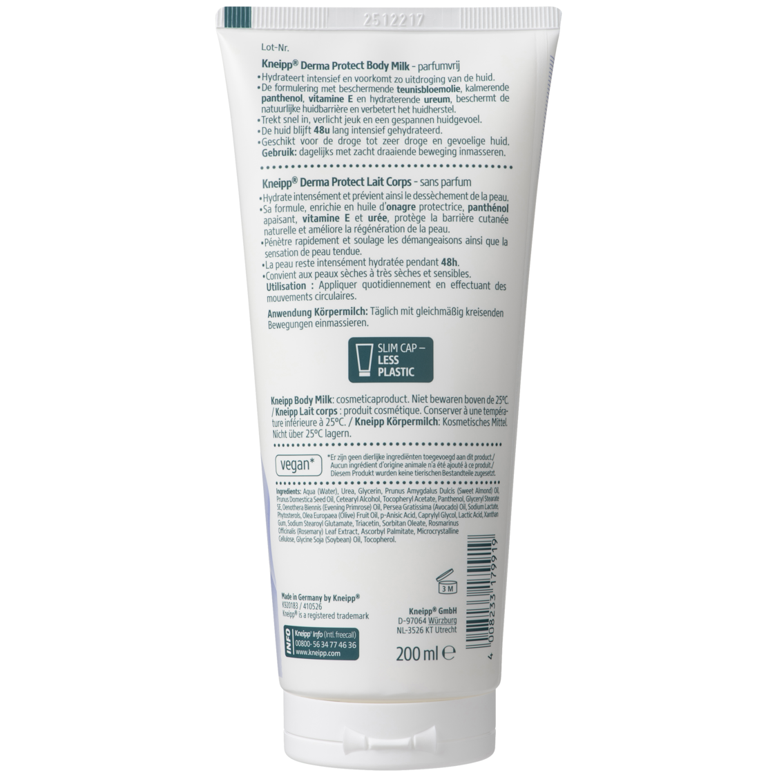Body milk Derma Protect  - Achteraanzicht
