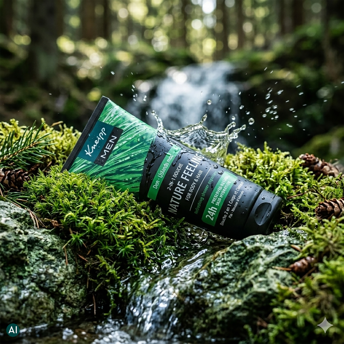2-in-1 Men Douchegel & Shampoo Nature Feeling - Achteraanzicht