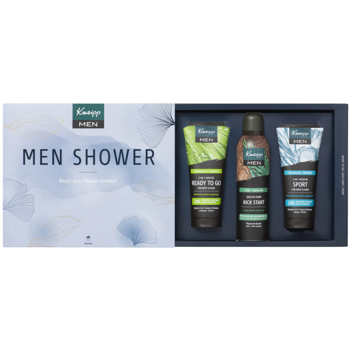 Luxe giftset Men Shower - Vooraanzicht