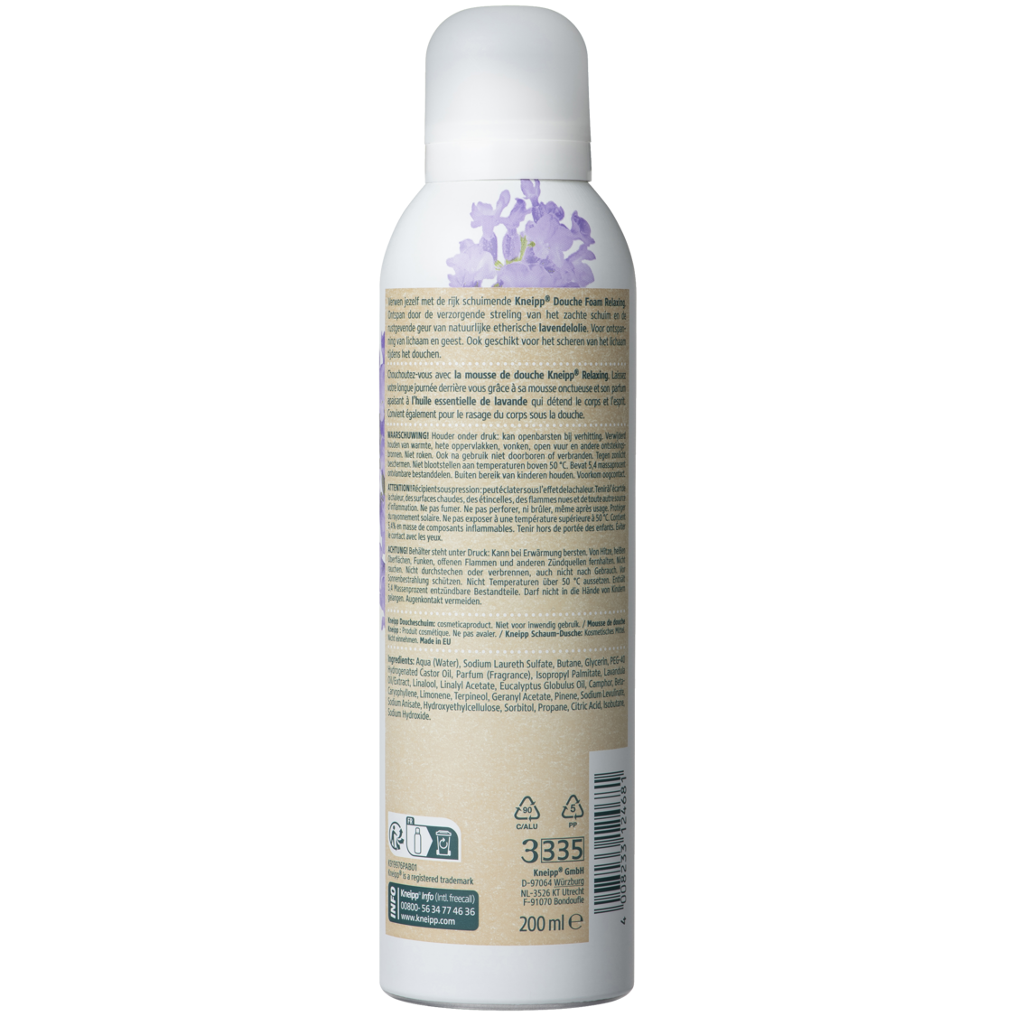 Douche foam Relaxing - Linkerzijaanzicht