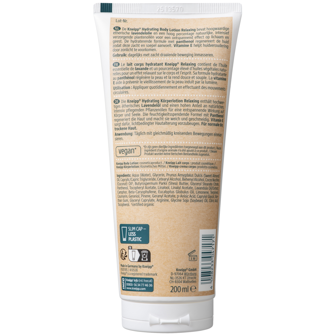 Body lotion Relaxing - Achteraanzicht