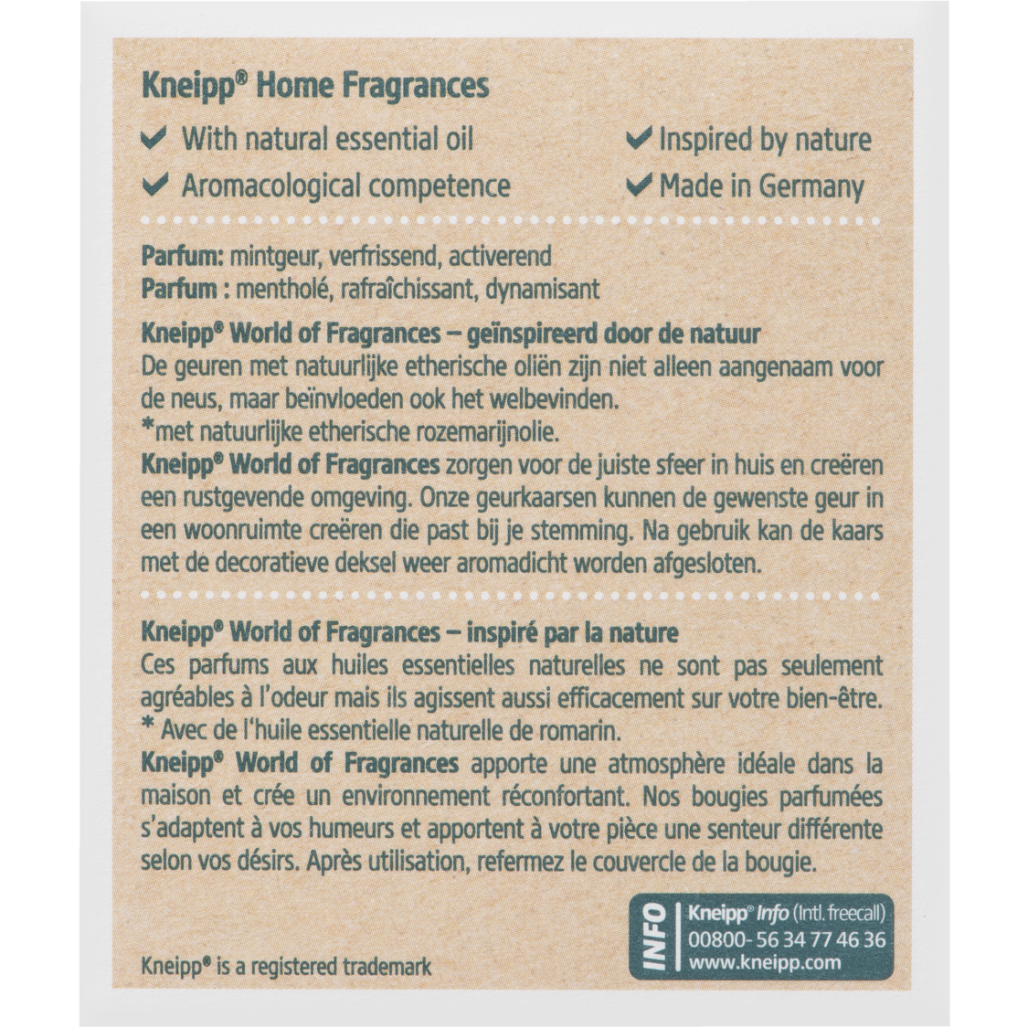 Geurkaars Goodbye Stress - Achteraanzicht