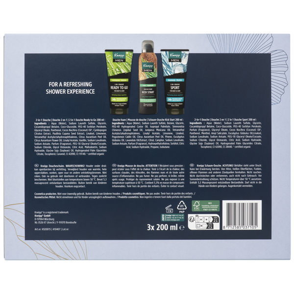 Luxe geschenkset Men Shower