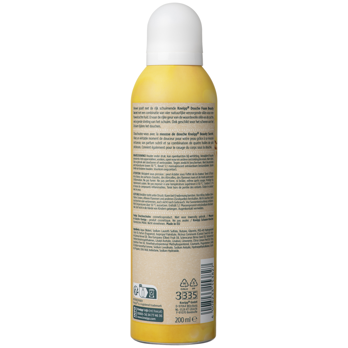 Douche foam Beauty Secret - Linkerzijaanzicht