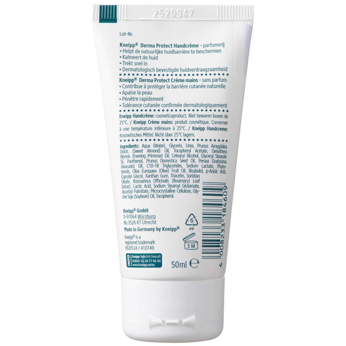 Handcr&egrave;me Derma Protect - Linkerzijaanzicht