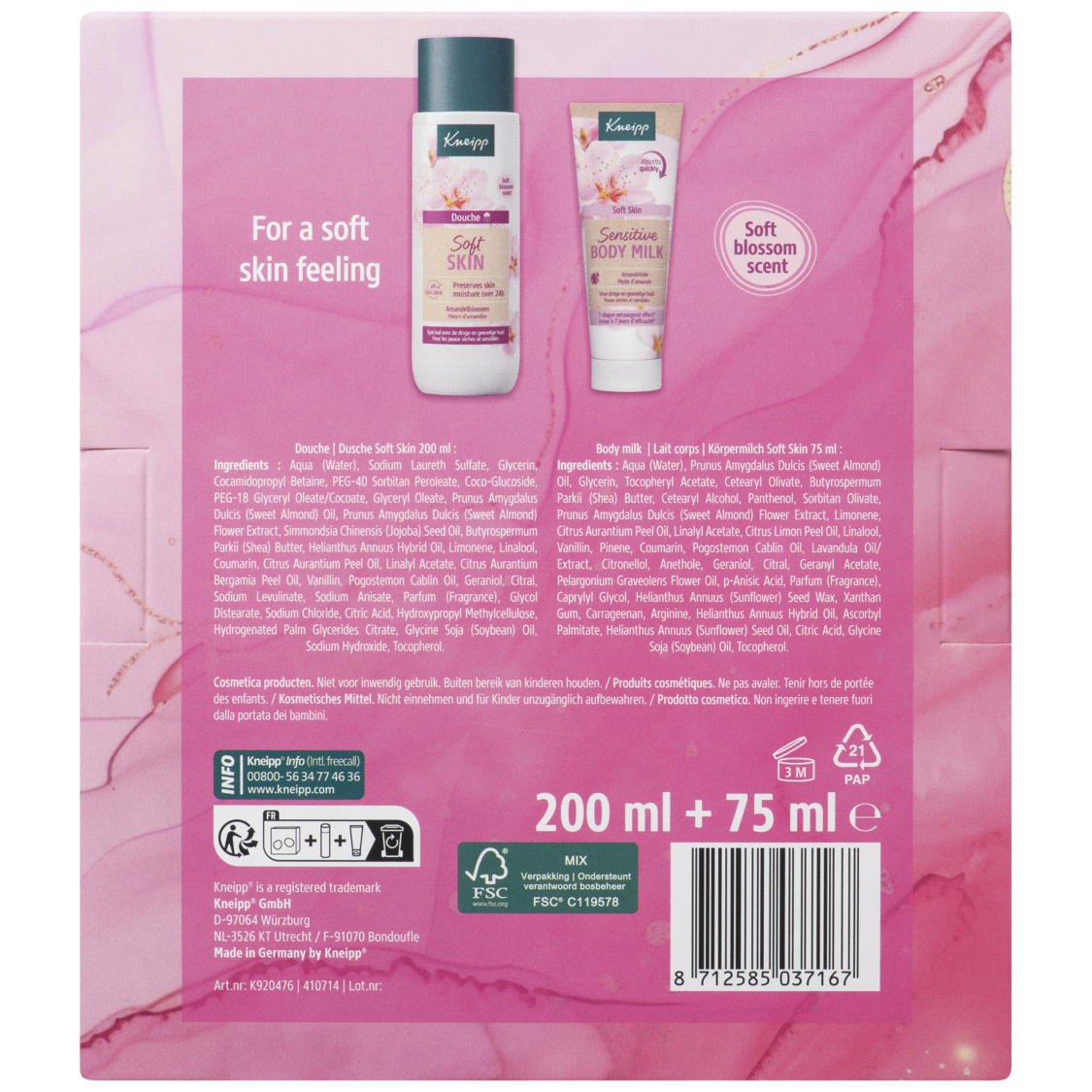 Geschenkset Soft Skin Moments - Achteraanzicht