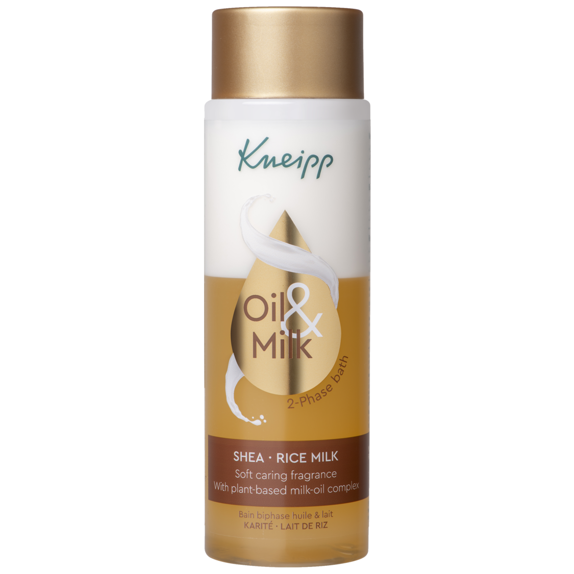 2-Fasen Badolie Shea & Rijstmelk - Vooraanzicht