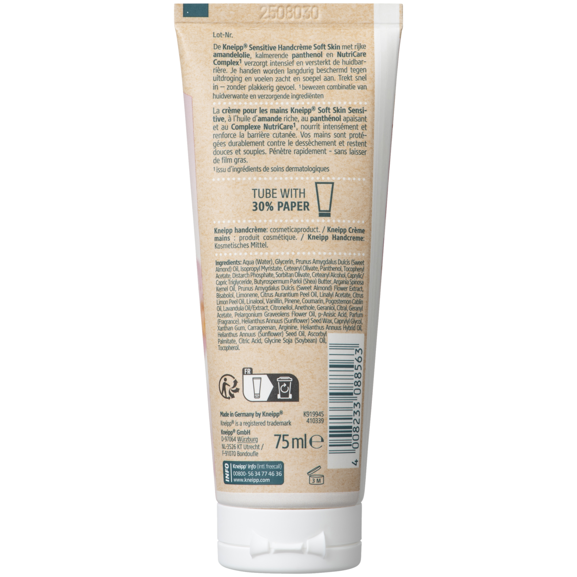 Handcr&egrave;me Soft Skin - Linkerzijaanzicht