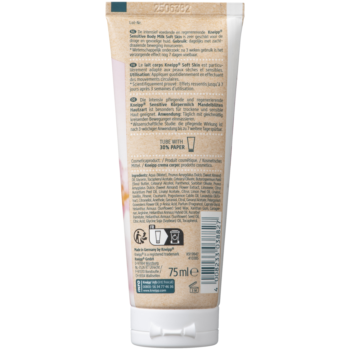 Mini Body Milk Soft Skin - Achteraanzicht