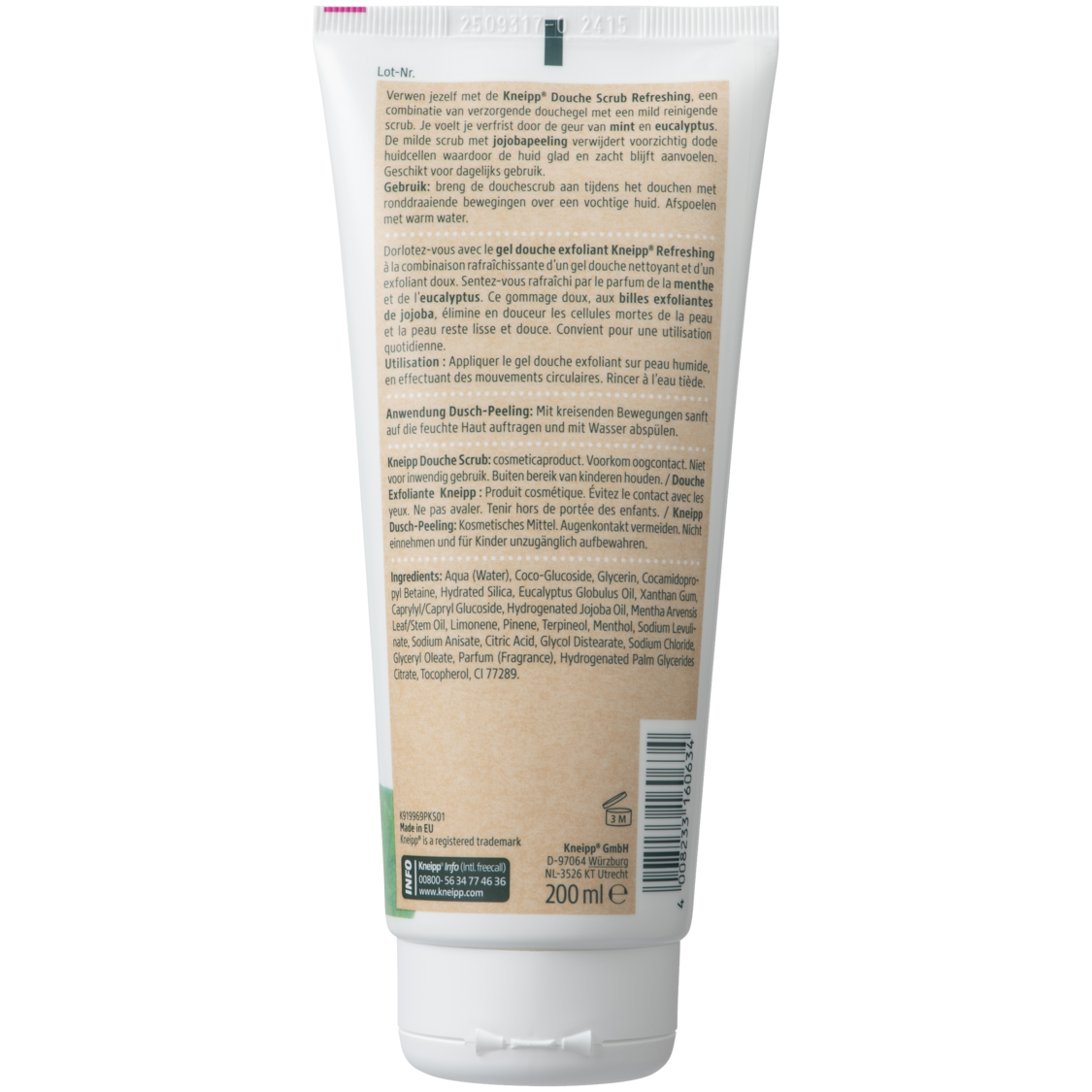 Douche scrub Refreshing - Linkerzijaanzicht