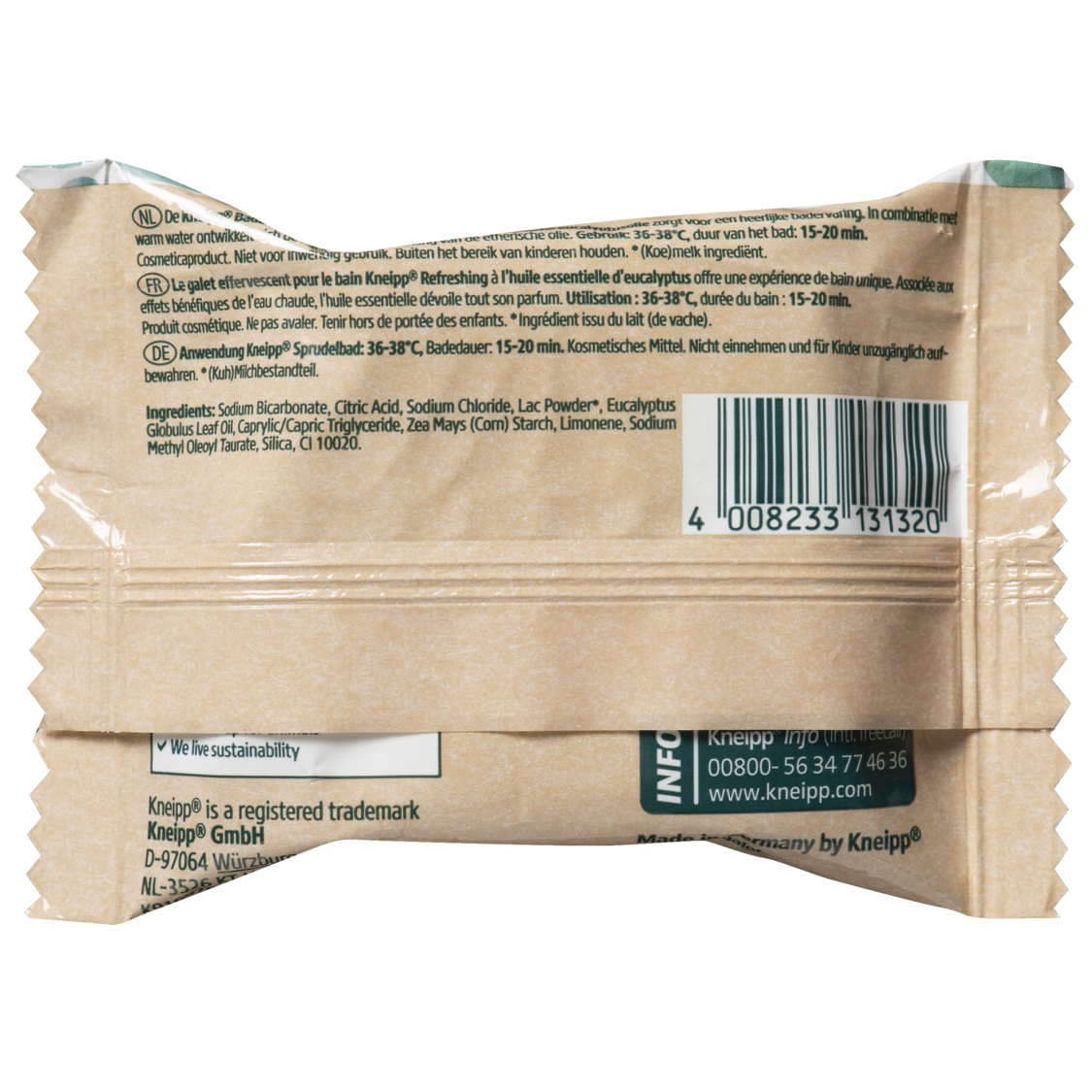 Badbruistablet Refreshing - Achteraanzicht